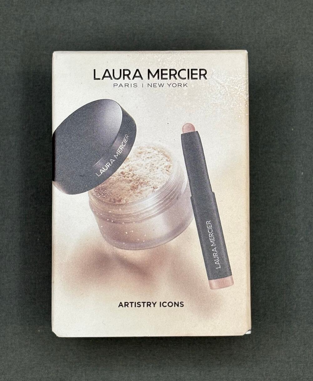 Laura Mercier Artistry Icons Mini Makeup Set Translucent Powder Rosegold Caviar